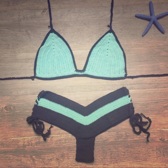 Brand new crochet Brazilian boyshort bikini - Picture 1 of 6